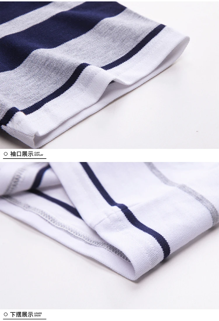 Brand Embroidery Men's Cotton Polo Shirts Classics 2024 Summer Striped Button Clothing Business Streetwear Short Sleeved T-shirt 16 Sc8adf6ea285d48e7ab7d84a6ab86cf0al