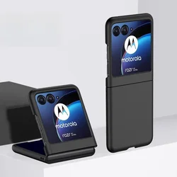 Luxury Slim Skin-Friendly Foldable Phone Case - Candy Color Shockproof Back Cover for Razr 60 Ultra (Black)