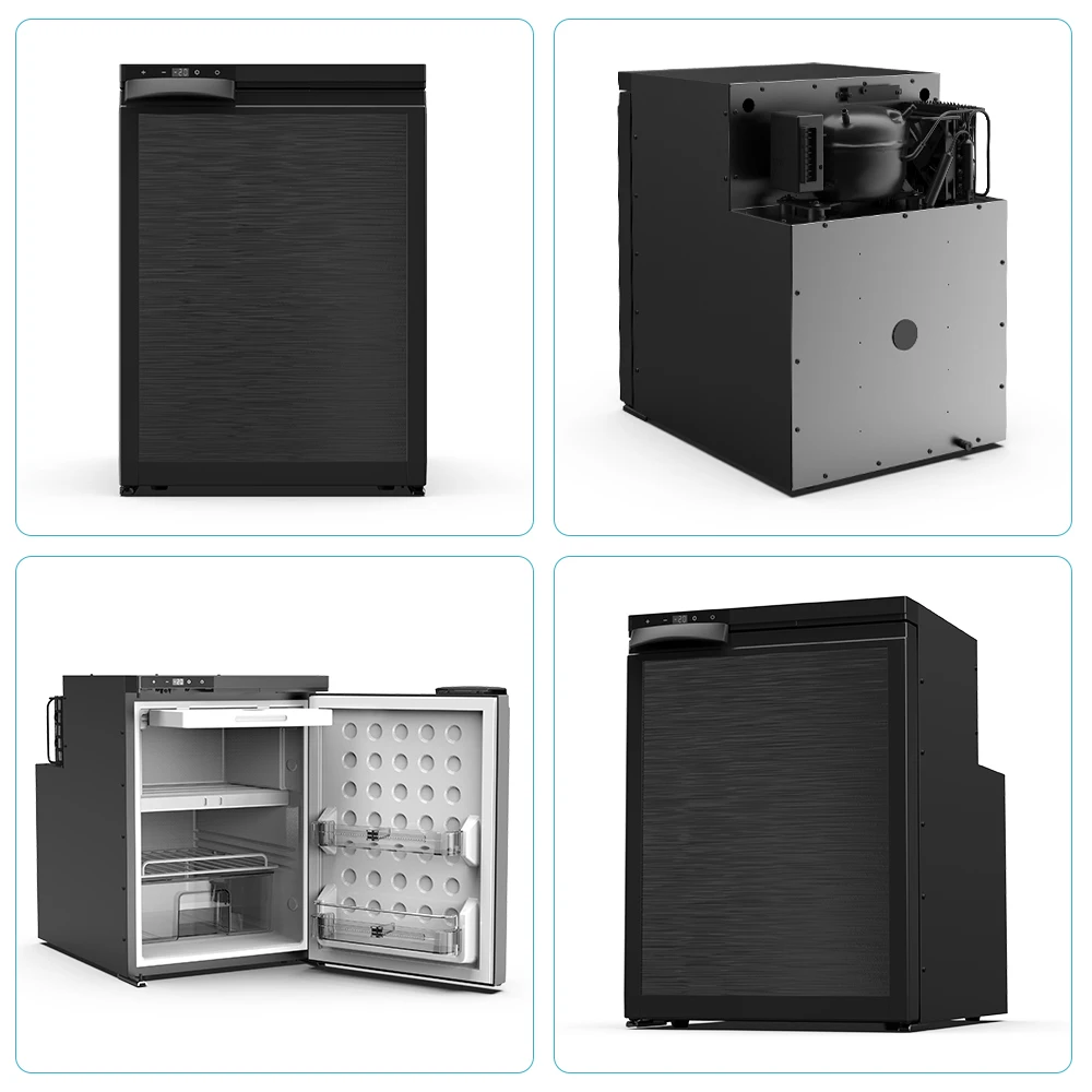 Alpicool AC 50L 12V 24V Plastic Portable Car Refrirator Freezer RV Campervan and Caravan Fridge with Compressor Cooling