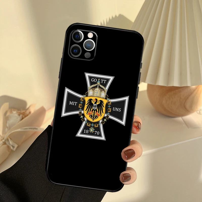German 1870 Gott mit Uns Iron Cross Phone Case Cover