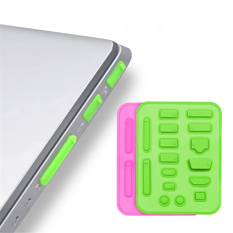 16Pcs 실리콘 마이크로 USB 캡 포트 커버 데스크탑 PC 노트북에 대 한 안티 먼지 수호자 스 토퍼 소켓 Protecor 액세서리