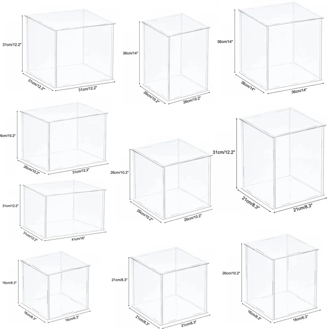 Vitrine Acrylique Transparente PARFCO 120x25x30 Cm – Protection Anti-poussière Pour Maquettes, Lego, épaisseur 2/3 Mm