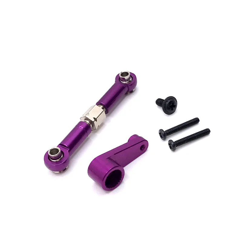 Wltoys 144001 144002 144010 124007 124016 124017 124018 124019 Metal Steering Servo Arm Horn Servo Link Rod RC Car Upgrade Parts 5