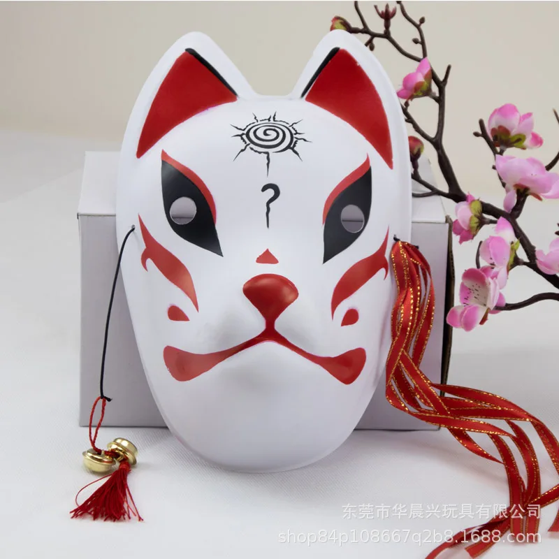 Anime Demon Slayer Fox Masks Japanese Cat Mask Half Face Masquerade  Festival Kabuki Kitsune Masks Party Cosplay Propsani. Mesh - AliExpress