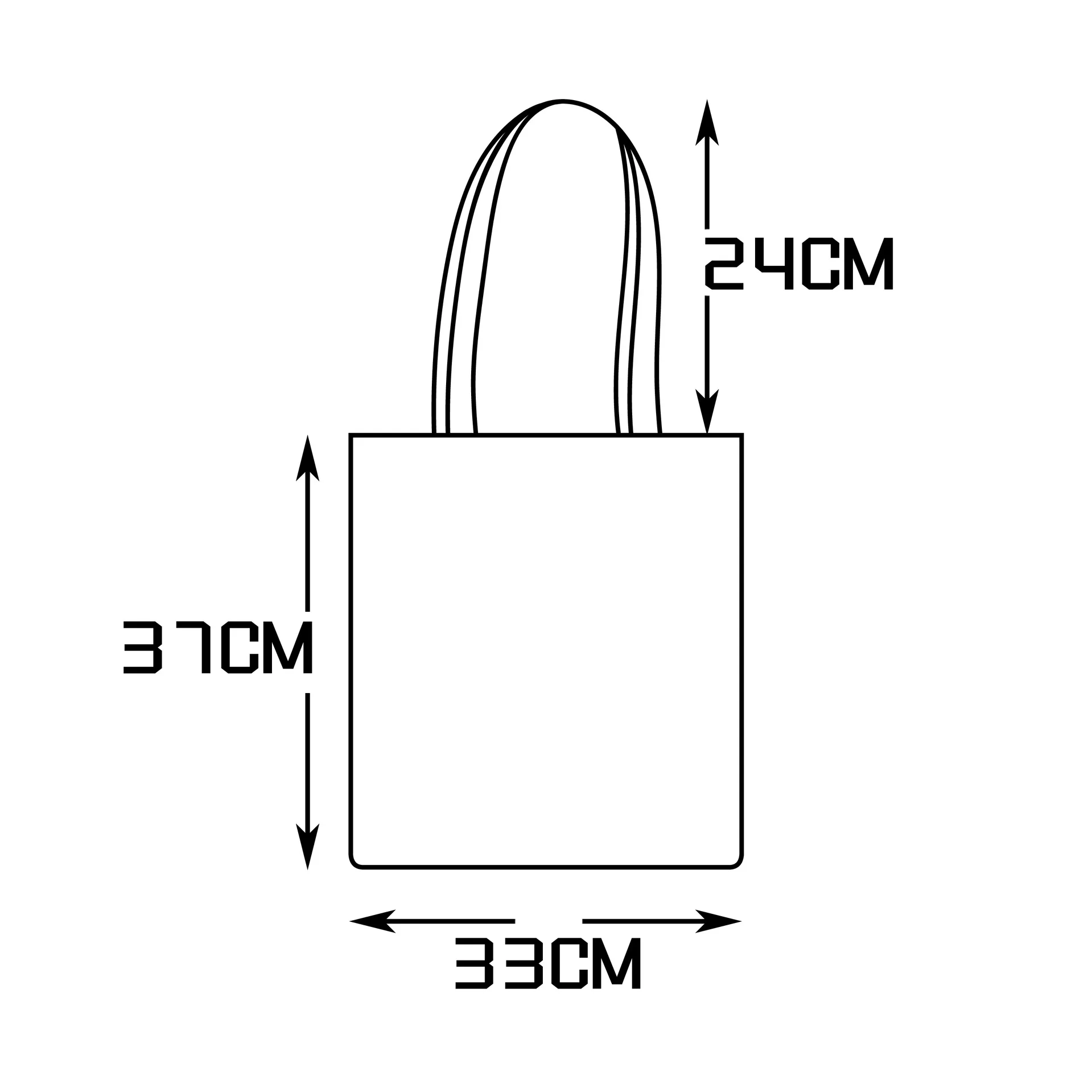 Custom-made Canvas Coth Tote Fabric Lunch Shopping Storage Bag, Home Storage & Organization, 33x37cm 3