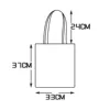 Custom-made Canvas Coth Tote Fabric Lunch Shopping Storage Bag, Home Storage & Organization, 33x37cm 3