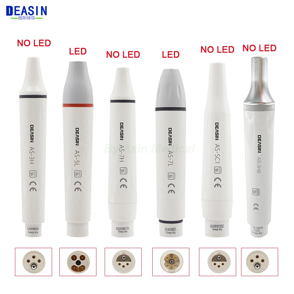 

Dental Ultrasonic Piezo Scaler Handpiece HD-7H/HW-3H LED Fit for SATELEC DTE WOODPECKER EMS VRN Dental Ultrasonic Scalers