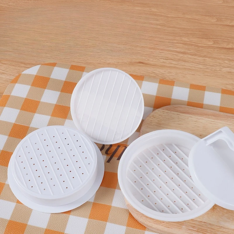 1Set Hamburger Filling Machine, Hamburger Filling Mold, Household Disc Rotating Meat Patty Mold, Back To School Kitchen Tools