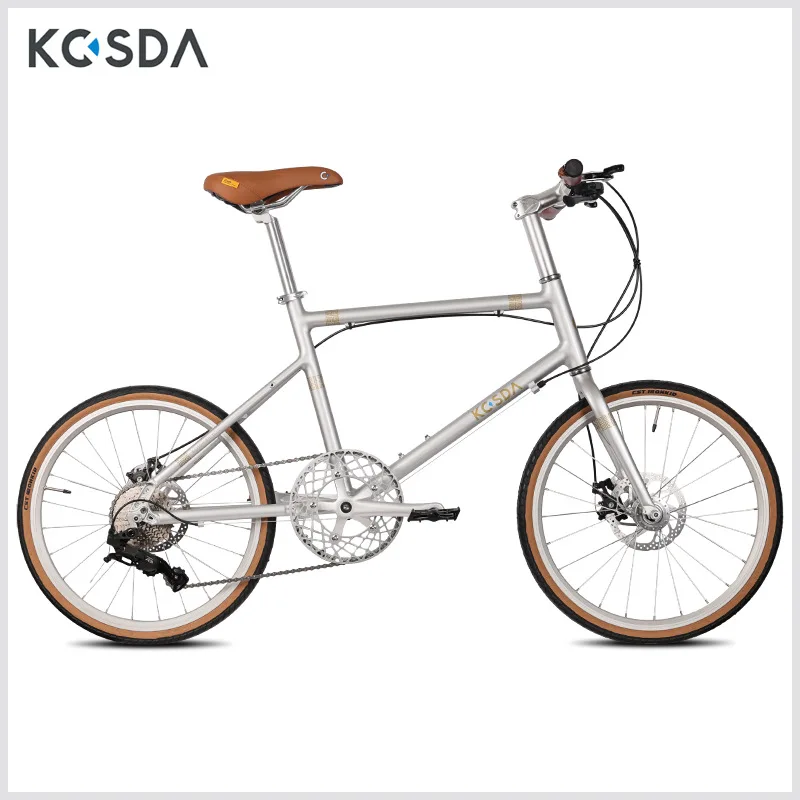 

KOSDA 22 Inch Road Bike 451 Small Wheel Road Bikes Aluminum Alloy 8 Speed Frameset Mini Bicycle Disc Brake