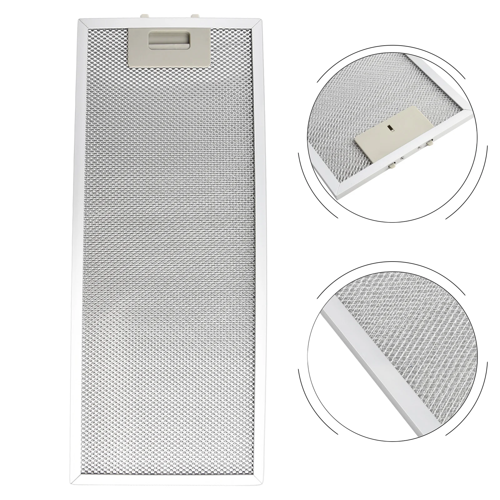 1pcs Filter Replaceable Silver Cooker Hood Filters Metal Mesh Extractor Vent Filter 192 X 470 X 9mm Effortless Maintenance