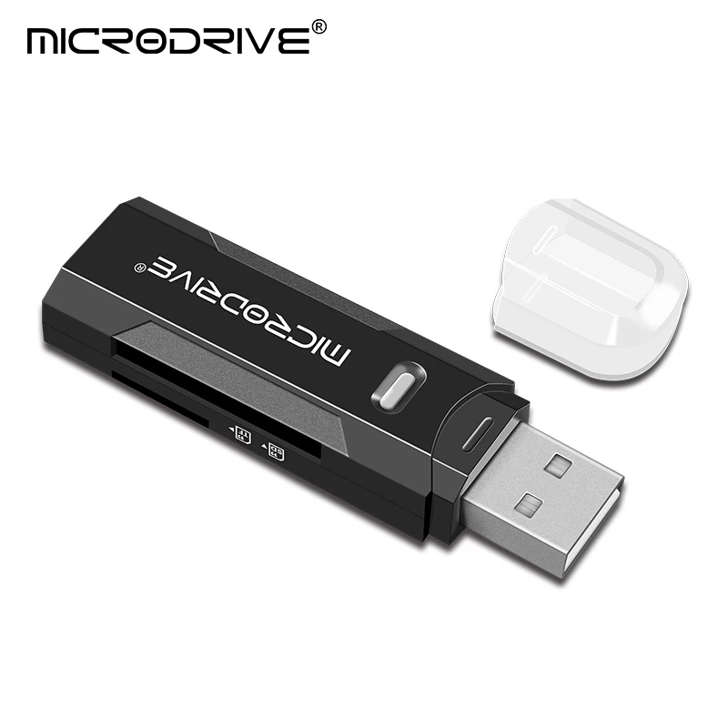 PC 노트북용 USB 2.0 카드 리더, USB 2.0 에서 SD 마이크로 SD TF 메모리 카드 어댑터, 플래시 드라이브 카드 리더기, 2 인 1, 10 개