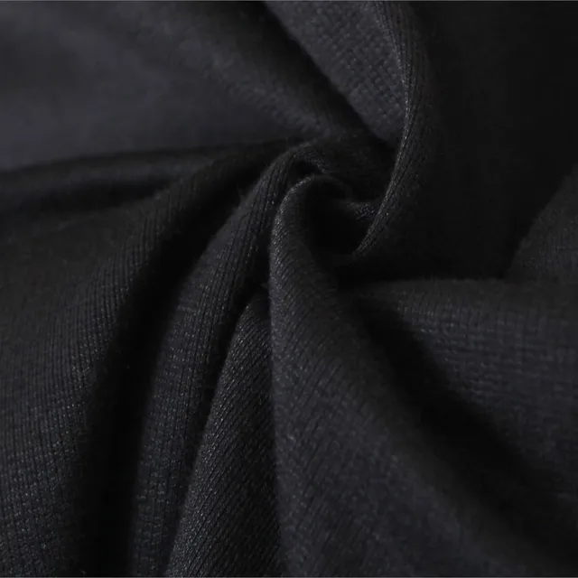 폴로 칼라 퍼프 소매 피쉬테일 밑단, 블랙 원피스 커브 드레스
