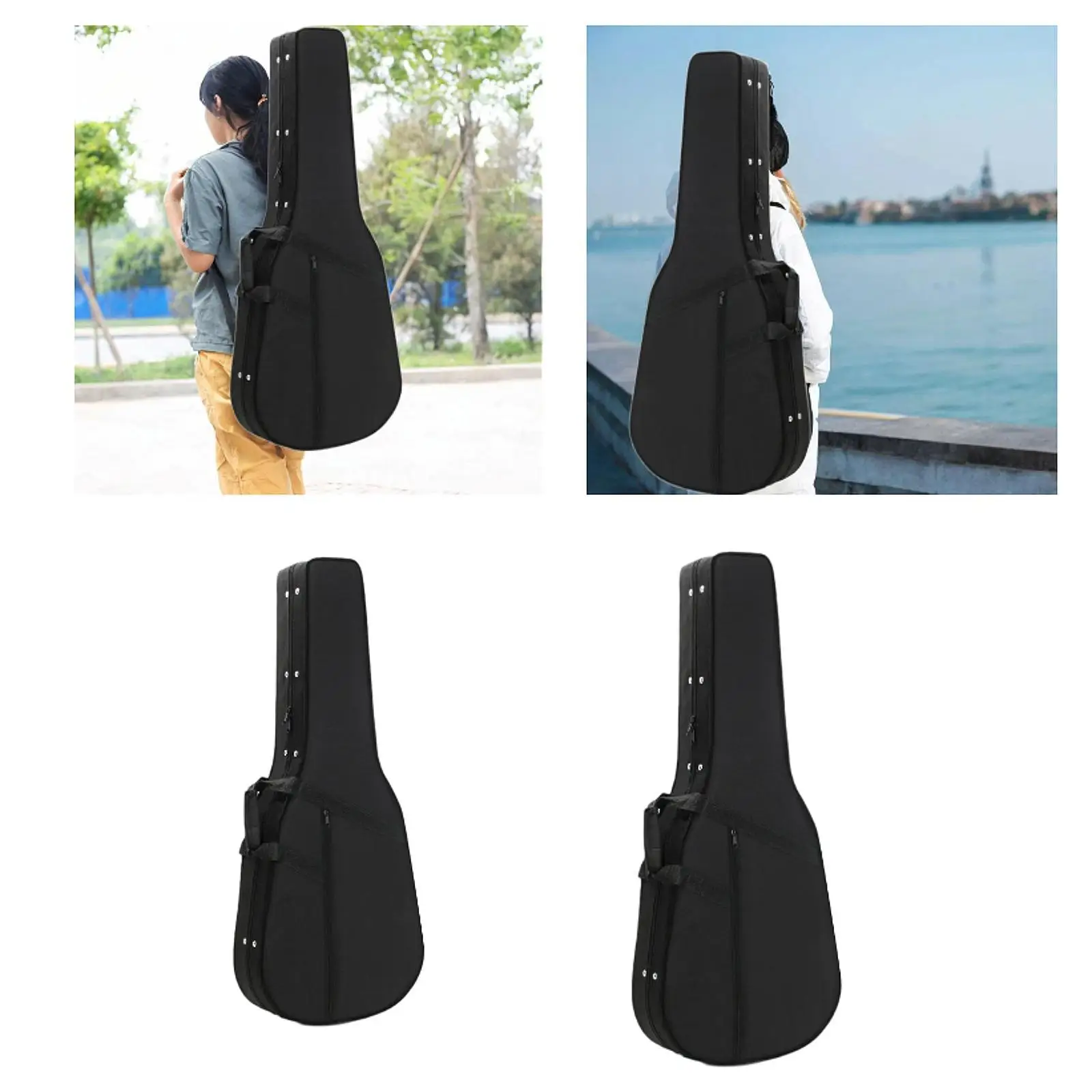 Guitar Case Gig Bag Protection Water Resistent Portable with Handle Acoustic Guitar Carrying Case Hard Box Electric Guitar Case Guitar Case Gig Bag Protection Water Resistent Portable with Handle Acoustic Guitar Carrying Case Hard Box Electric Guitar Case