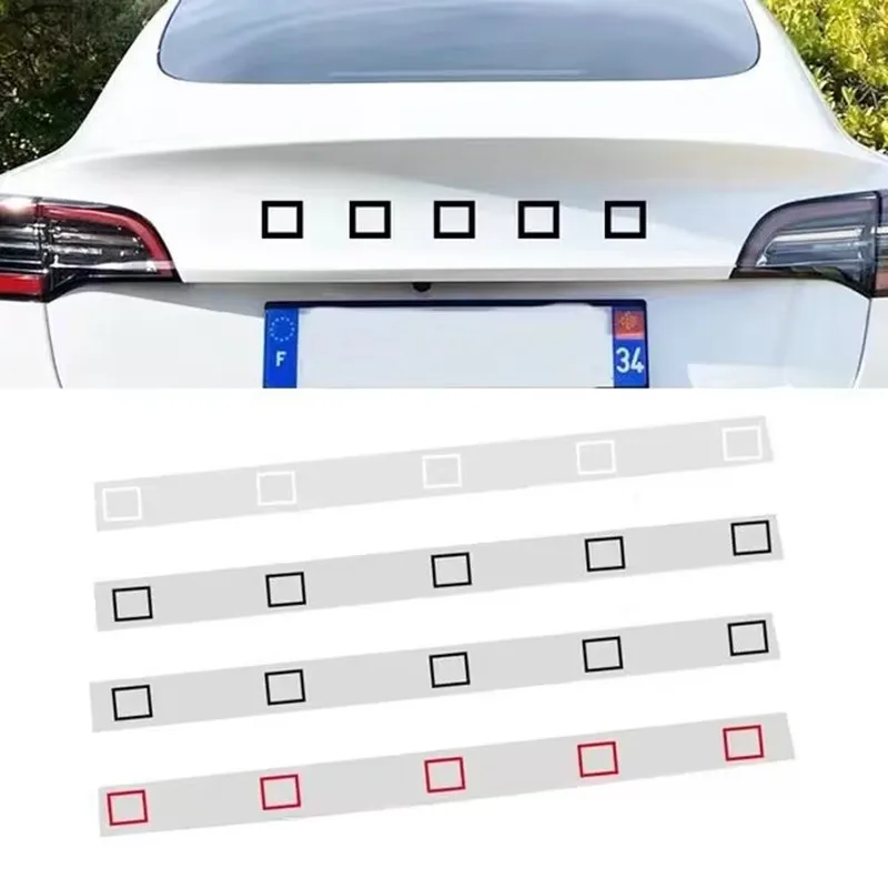 3D ABS Letters for Tesla Model 3/Y/X/S Dual Motor Auto Car Rear Tailgate Trunk Emblem Badge Car Sticker Decal