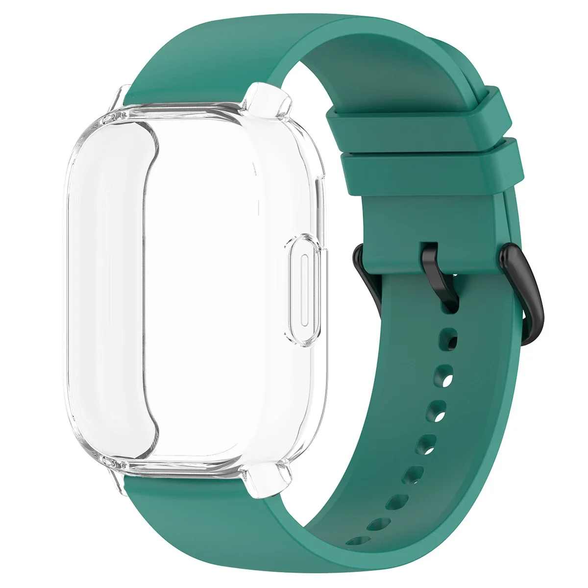 Protective Case with Silicone Strap - Full Cover Screen TPU Soft Shell & Breathable Sport Bands
