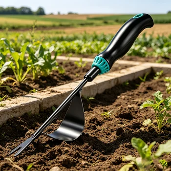 Diserbante Manuale con Base a Leva e Punta a V, Strumento Ergonomico per la Rimozione delle Erbacce in Giardino e Orto