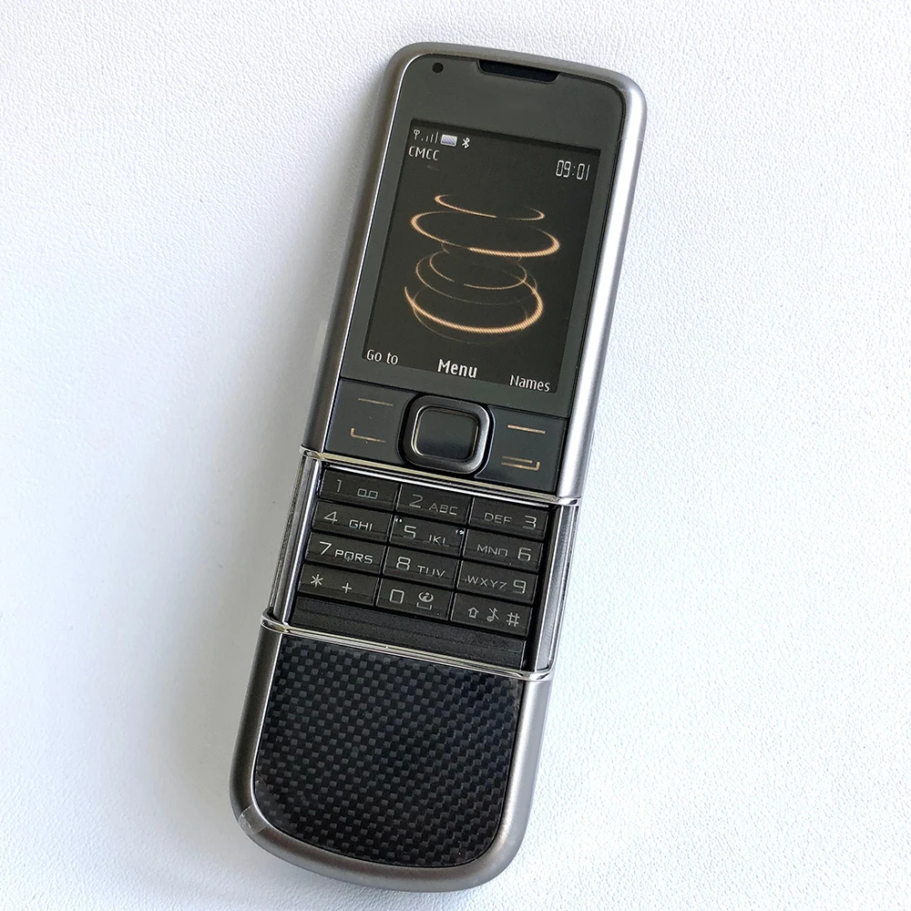 Original 8800 Carbon Arte Mobile Cell Phone Unlocked GSM 2G 3G Camera Bluetooth English Keyboard Only