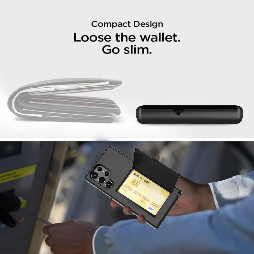 Premium Wallet Card Slot Case Cover for Samsung Galaxy and Note Series