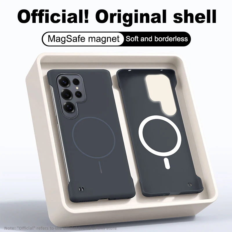 Luxury Ultra Slim Frameless Phone Case with Magnetic Wireless Charging Capability