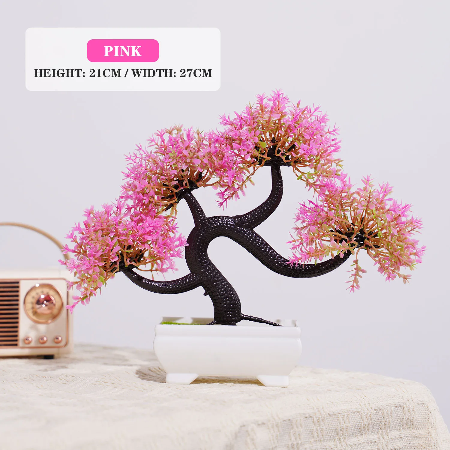 Künstliche Pflanzen Bonsai Kleiner Baum Simulation Topfpflanzen Gefälschte Blumen Tisch Topf Ornamente für Hotel Garten Home Decor planta – Detail 34