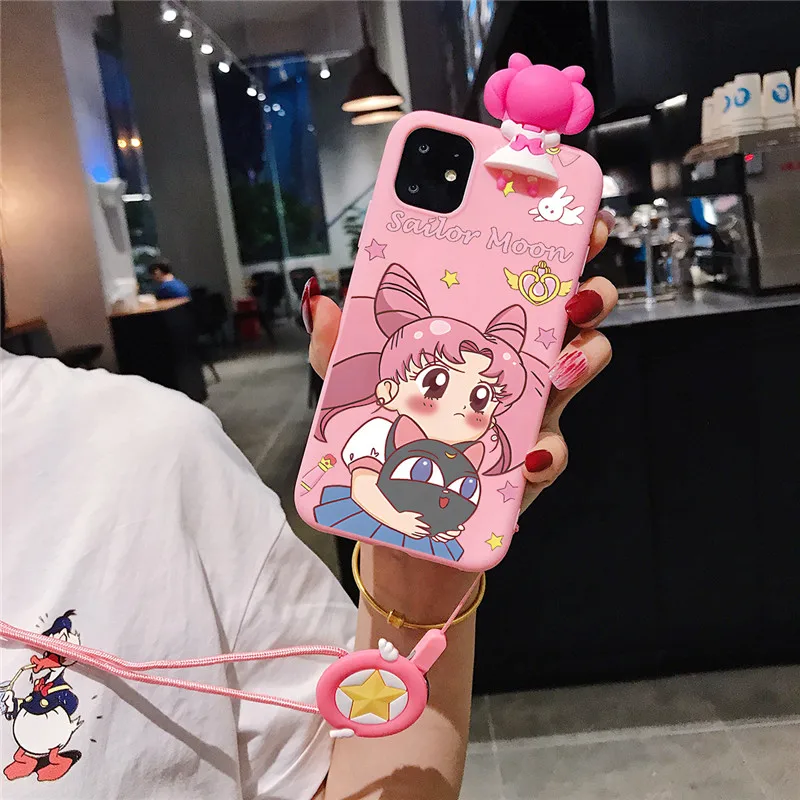 Cute Anime Girl Pink Anime Phone Case Anime Iphone X Case With