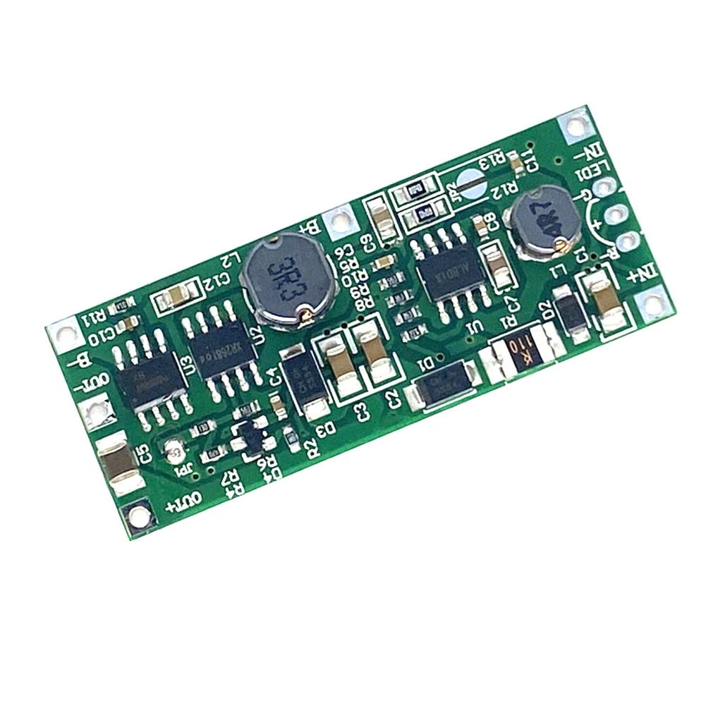 DC UPS Uninterruptible Module 3.7V Lithium Battery Charging and Discharging Boost 12V Power-Failure Boost Module