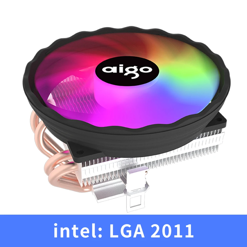 Aigo ICE400X 4 heat pipes cpu cooler Fan RGB 4pin PWM Computer