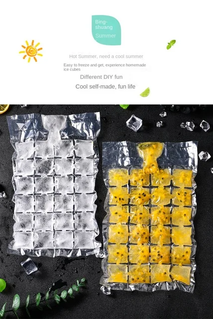 시원함과 편리함을 위한 일회용 아이스 큐브 가방