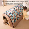2025 New Dog Kennel Winter Warm Large Dog Oversized Dog House House Closed Winter Removable Golden Pet Four Seasons Use 2