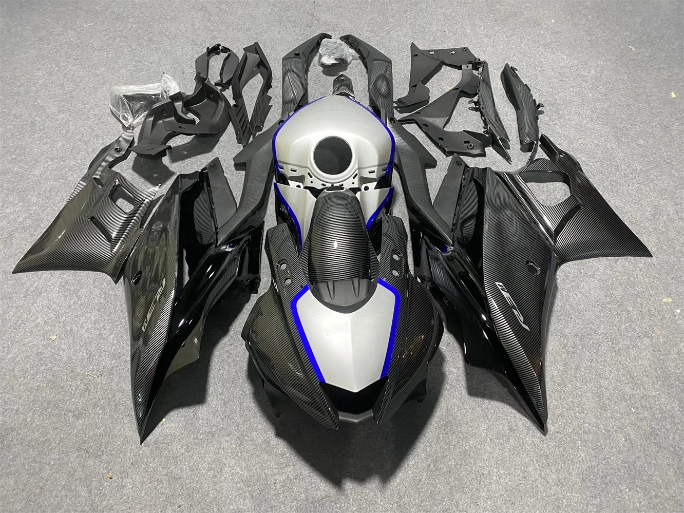 

Motorcycle fairing kit for Yamaha R25 19 2021 22 23 year R3 2019 2020 2021 2022 2023 Fairing blue carbon fiber paint