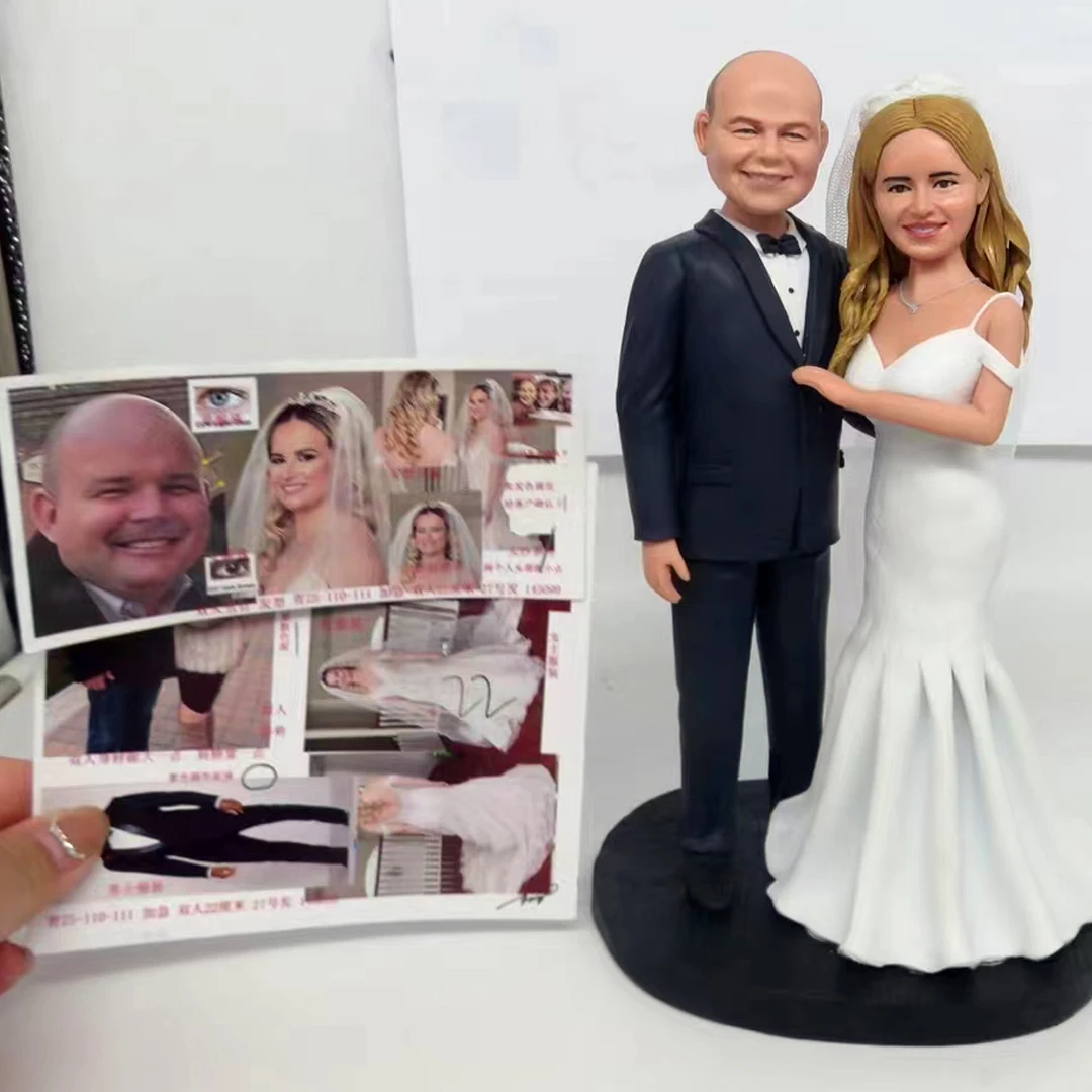 Custom Bobbleheads Figures Sculpted Personalized Figurine Gifts for Boyfriend Husband Boss Office Coworker 4