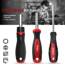 

1PC 6.35Mm Ratchet Screwdriver Bit Holder Handle Multifunction Magnetic Bit Driver For Slotted Hex Torx Phillips Bit