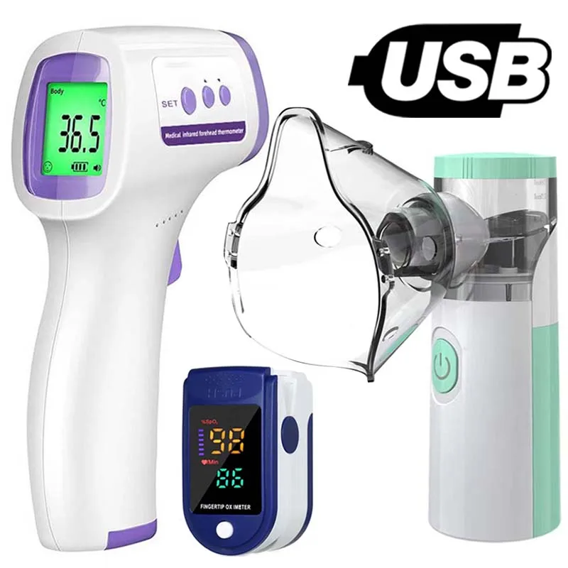 Handheld Inhale Nebulizer Mesh Atomizer Inhaler Nebuliser Inhalator For Adult Kids Nebulizador Oximeter Ear Thermometer Health mesh nebulizer medical nebulizer asthma inhaler spacer