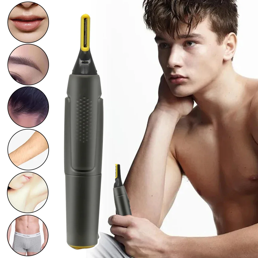 Ultra Thin Precision Electric Nose Ear Hair Trimmer Mini Portable Men Shaver 