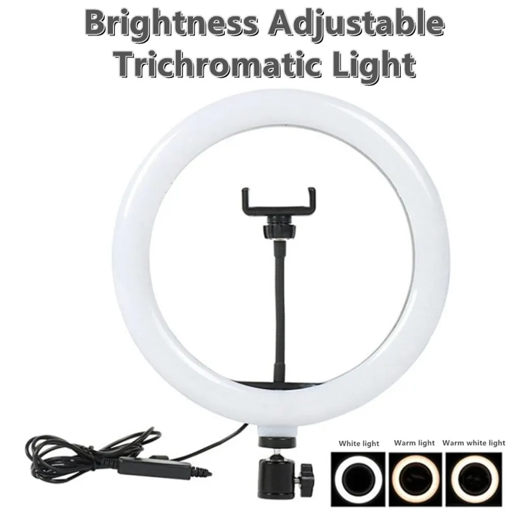 10 Pollici Selfie Ring Light, Fotografia Fill Light Led Ring Lamp Ringlight Per La Registrazione Video Live Broadcast Selfie Led Lamp