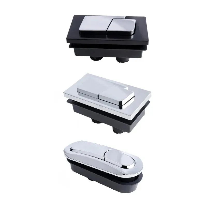 1PC Square Dual Flush Toilet Tank Button Universal Closestool Switch Press Toilet Tank Water Saving Valves Bathroom Toilet Parts