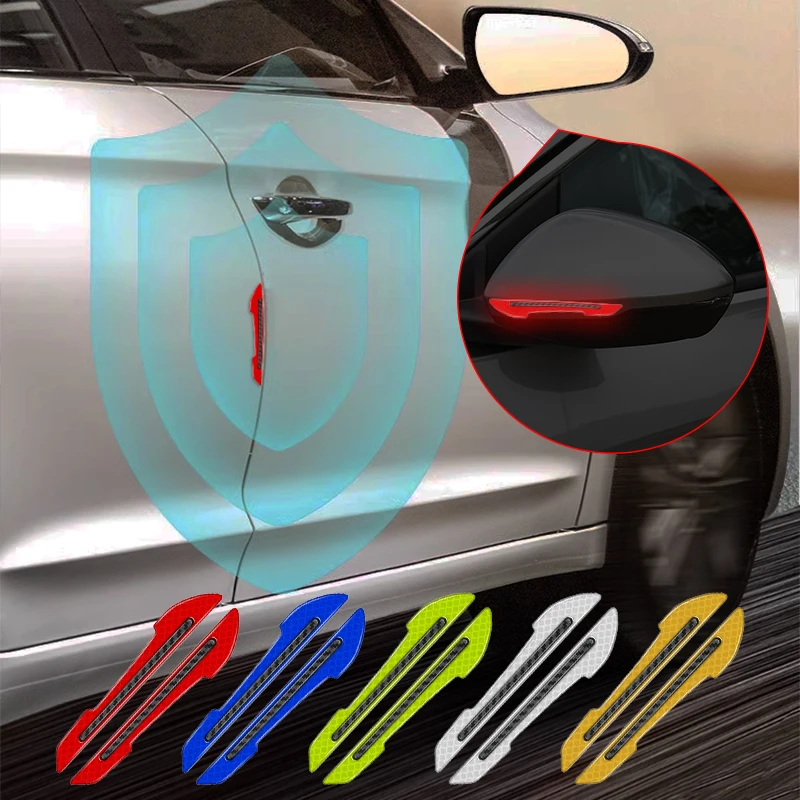 2 Pezzi Adesivi Riflettenti Di Avvertimento Di Sicurezza Per Specchietto Retrovisore Per Auto Per Ford Mustang Universal Big Size Mustang Shelby Gt Ac