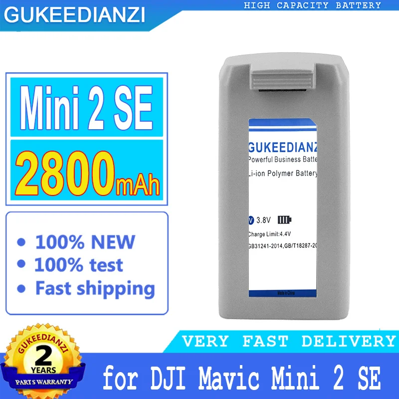 

2800mAh GUKEEDIANZI Battery for DJI Mavic Mini 2 SE 2se Big Power bateria