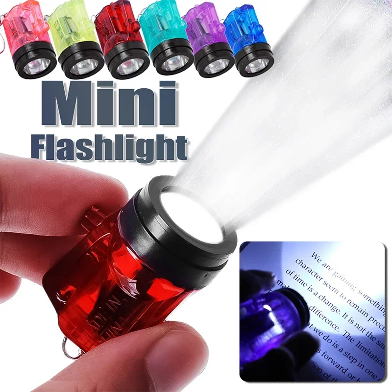 

Mini LED Flashlight Portable Long-Range Pocket Torch Light Ultra-Bright Keychain Battery Lantern Outdoor Hiking Emergency Lamp