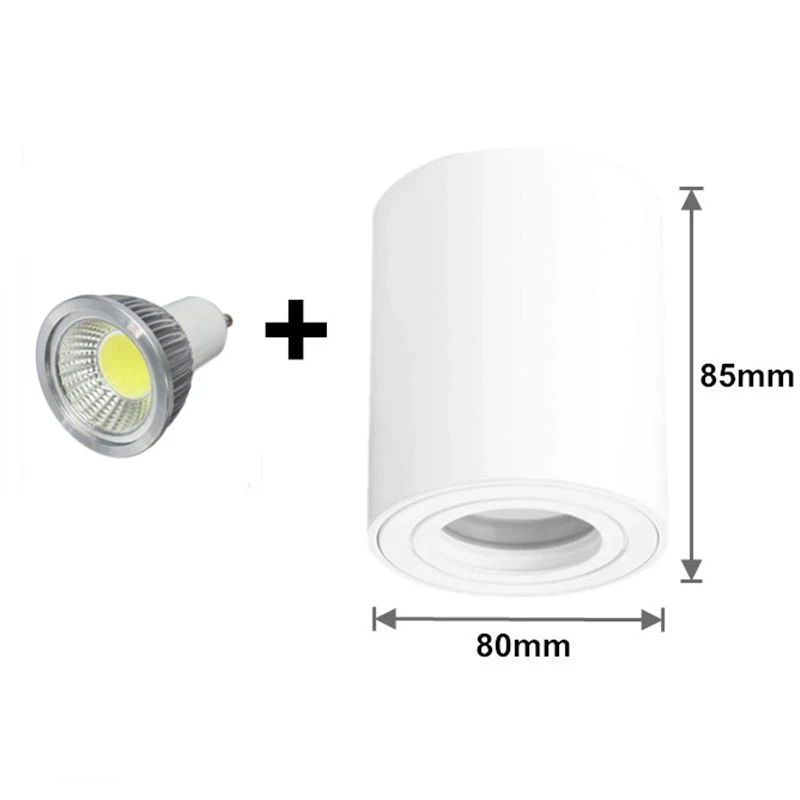 Elegant Surface Mounted LED Ceiling Downlight - Adjustable Wattage & Color Temperature