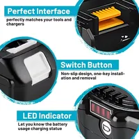 Batterie au lithium de remplacement Makita 6Ah pour batterie Makita 18V BL1830B BL1850B BL1850 BL1840 BL1860 BL1815 2