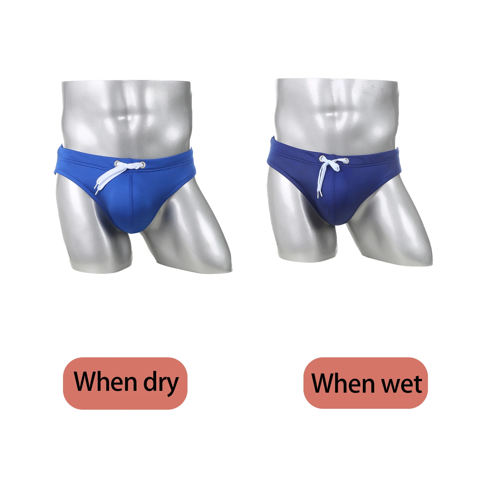 CLEVER-MENMODE Sexy Herren Badeanzug Solide Sommer Bademode Strand Badehose Bikini Mode Krawatten Badehose Surf Shorts Sunga – Detail 11