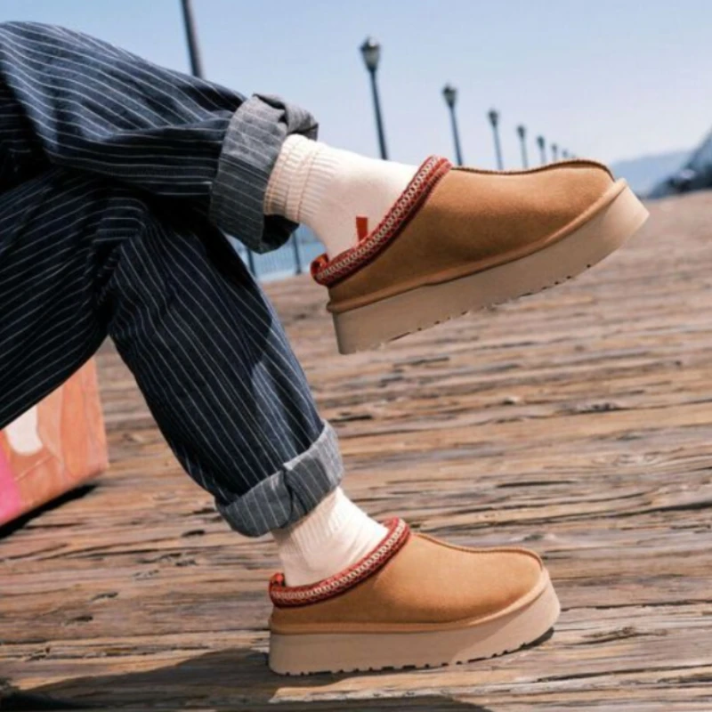 

Chelsea Ankle Snow Boots Women Winter 2022 New Brand Fur Short Plush Warm Flats Slippers Platform Shoes Flip Flops Suede Boots