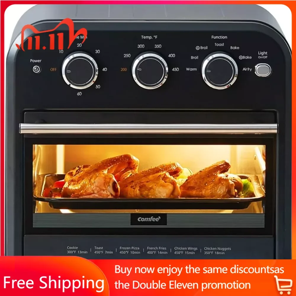 Air Fryer Oven, 2-in-1 Smart Air Fryer Toaster Oven Combo, 14QT Stainless  Steel Air Fryer Oven with Digital Countertop, Natural - AliExpress