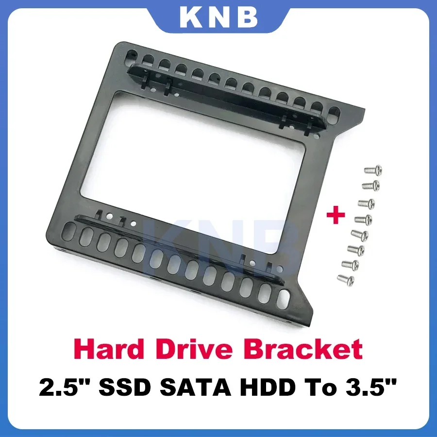 새로운 듀얼 2.5인치 SSD SATA HDD - 3.5인치 마운트 어댑터 하드 드라이브 브래킷(PC용 나사 8개 포함)