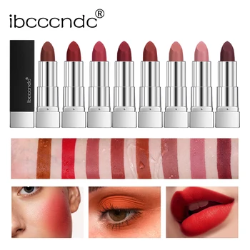 8Pcs/Set Velvet Matte Lipstick Set Long Lasting Waterproof Creative Piano Box Design Nude Red Batom Makeup Cosmetic Gifts 2