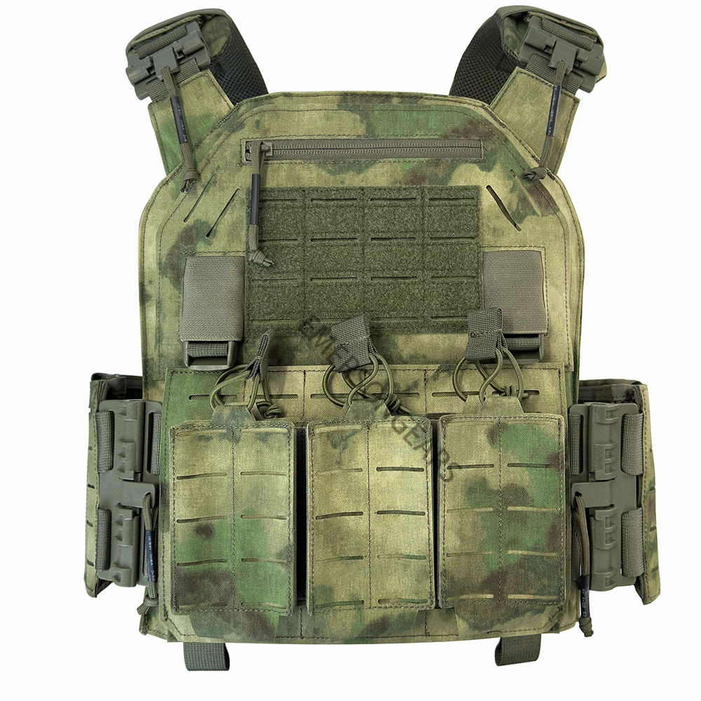 

1000D Nylon tactical combat suit modular Quick release vest with triple mag pouch