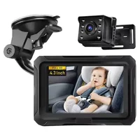 Детская камера заднего сиденья EYFL-Secure 1080P с дисплеем 4,3 дюйма, простая установка — автомобильный монитор для младенцев и детей
