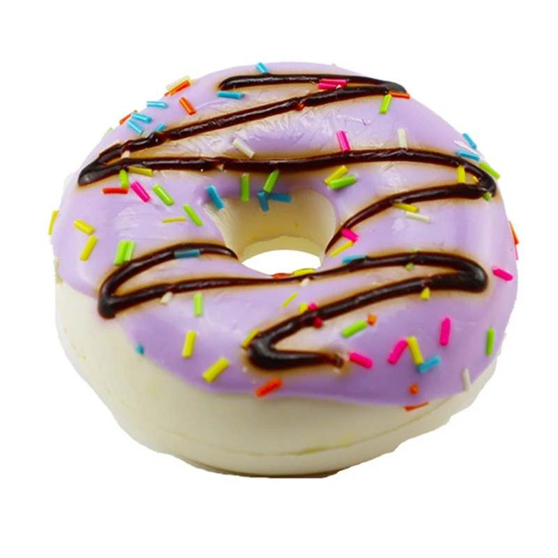 Kitchen Food Toys Bread Food Model Food Photography Props Donut Photography Props Food Model Artificial Donuts Model Simulation PU Donut Bread Stress Relief Slow Rebound Fake Food Fun Ornament