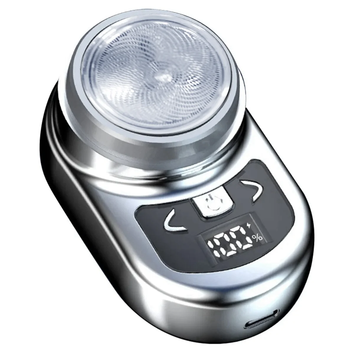 

Portable Electric Shaver Pocket Shaving for Men Mini Beard Shaver LCD Power Display Rechargeable Travel Home Shaver-B